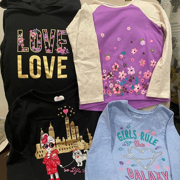 size 5 bundle long sleeves (6 pcs!) sweaters /shirts fall-winter - Picture 5 of 6